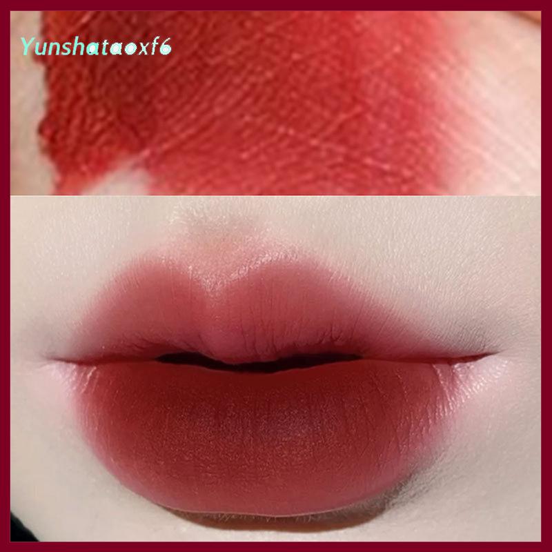 yunshataoxf Herorange nhung Matte Lip Gloss men không thấm nước lâu dài lỏng Son môi Tint Mượt kết cấu sắc tố mỹ phẩm - 5