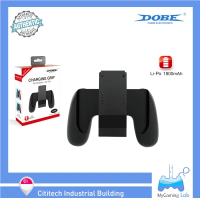 [SG Wholesaler] TNS-873 DOBE 1800mAh Battery Built-in Rechargeable Charging Grip For Nintendo Switch OLED Joy-Con Controller