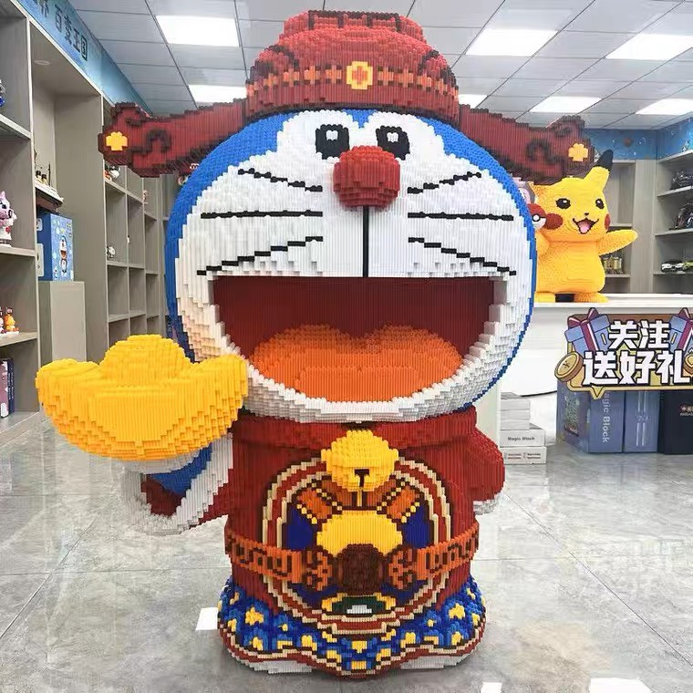 Mô Hình lắp ghép Doraemon- lego Doraemon thần tài size lớn siêu đẹp