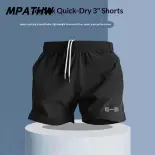 MPATHW  Quần short nam chất liệu sợi lạnh thấm hút mồ hôi nhanh, thoáng khí nhẹ nhàng, phù hợp tập thể dục và chạy bộ mùa hè
