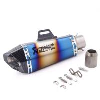 Motorcycle Exhaust Muffler Pipe Akrapovic Slant Exhaust Pipe Premium Quality (38-51mm)