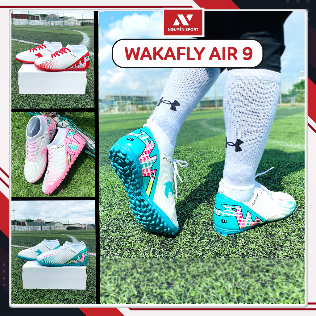 Giày Đá Bóng Cổ Thun Vapor Air 9 Waka FLy - MIZUNO NEO 3 TF Sân Cỏ Nhân Tạo Nguyên Sport