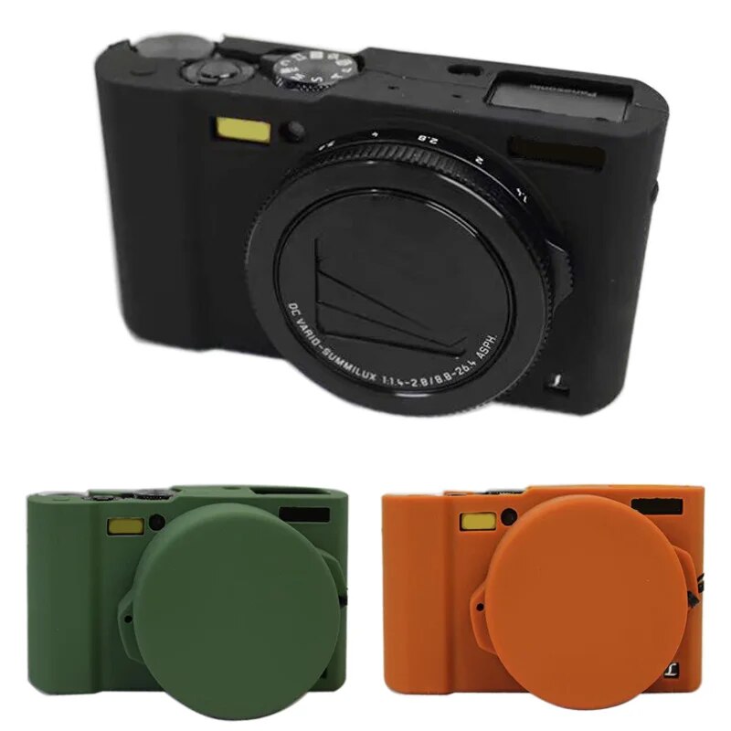 【Trending】 Camera Soft Silicone Skin Case Bag Cover Lens Cap For Panasonic Lumix Dmc-Lx10