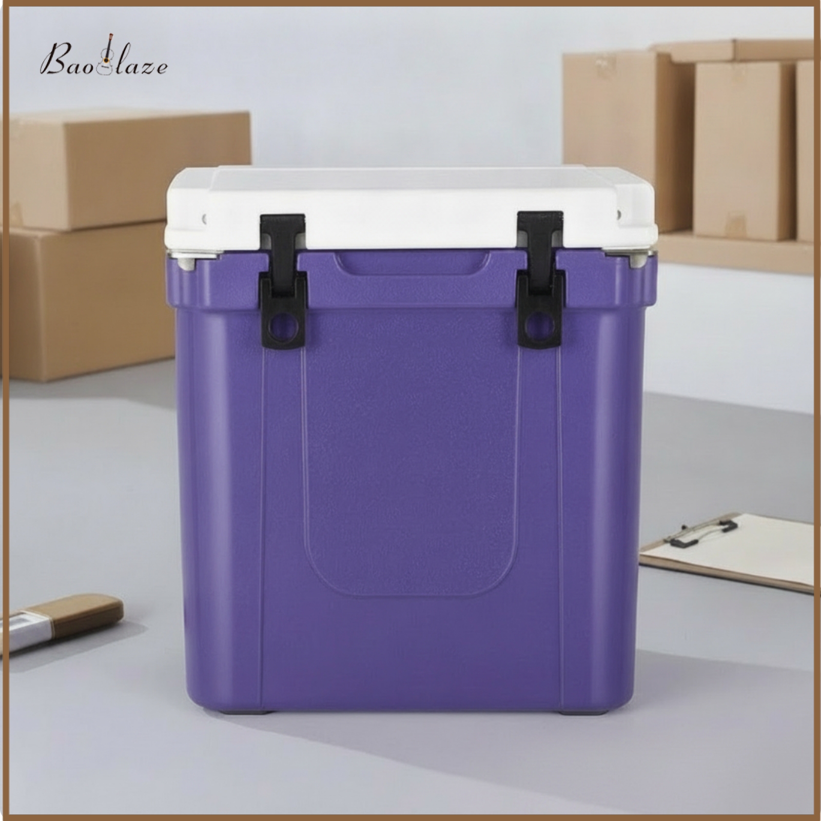 Baoblaze Hard-Shell Rotomolded Cooler Heavy-Duty Insulated Cooler with Latches Portable Ice Chest Sturdy for Camping ราคา 15,250 บาท*ส่งฟรี