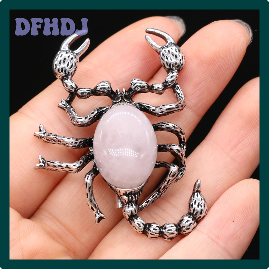 Dfhdj đá tự nhiên trâm cài Lady Cô Gái Pin Rose quartzs Mã Não Mặt dây chuyền cho phụ nữ đám cưới Tiệc tiệc Ghim Cài Áo Ghim Cài Quà Tặng 32x52mm pjynf