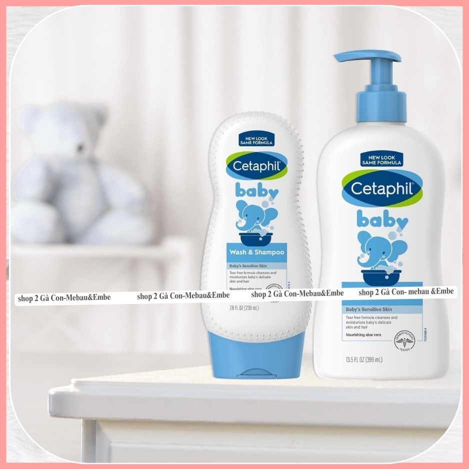 Sữa tắm gội dịu nhẹ cho bé Cetaphil Baby Wash & Shampoo 230ml 400ml