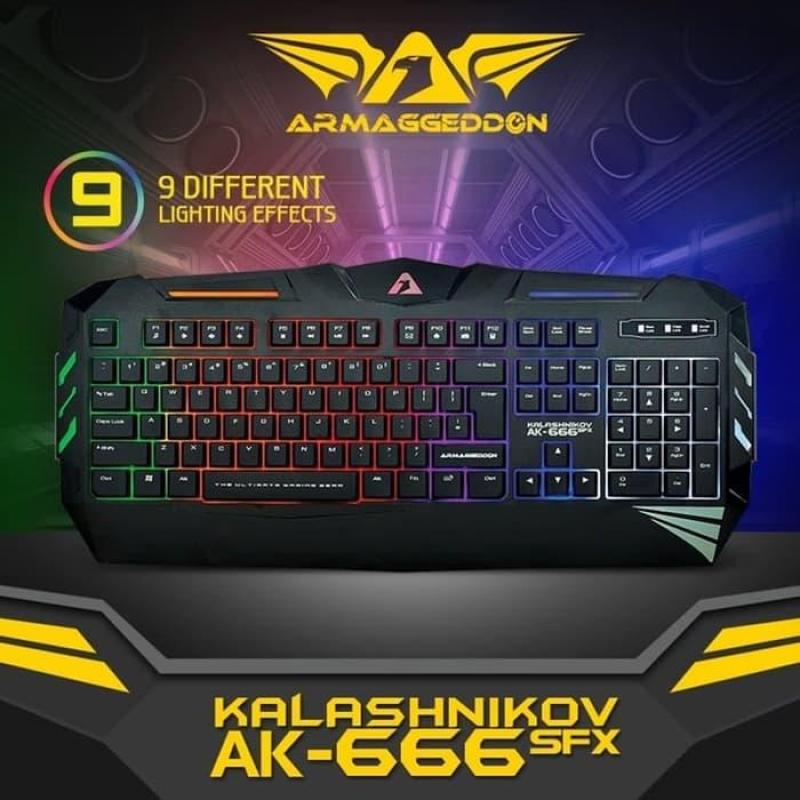 Armaggeddon AK-666FX Gaming Keyboard with Multi Backlit Singapore