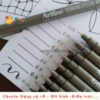 Bút Line Đi Nét Artline Drawing System mực đen - thích hợp vẽ manga thiết kế đồ họa