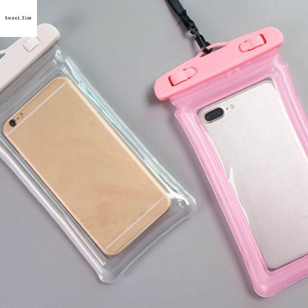 SWEET TIM เคสกันนํ้าสงกรานต์ ถุงอากาศอากาศ เคสโทรศัพท์กันน้ำเรืองแสง สากลสากลสากล สัมผัสได้สัมผัส กระเป๋าป้องกันโทรศัพท์ อุปกรณ์เสริมสมาร์ทโฟน โปร่งใสโปร่งใส กระเป๋าใส่โทรศัพท์มือถือ เทศกาลน้ำกระเซ็น ราคา  27 บาท*ส่งฟรี