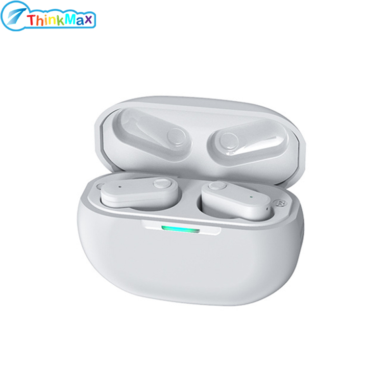 หูฟังบลูทูธไร้สาย หูฟัง TWS ตัดเสียงรบกวน Thinkmax T89 หูฟังไร้สายหูฟังสเตอริโอหูฟังตัดเสียงรบกวนเวลาแฝงต่ำสำหรับแล็ปท็อปคอมพิวเตอร์สมาร์ทโฟนแท็บเล็ต ราคา 263 บาท*ส่งฟรี