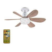 DYJKOUG Có điều khiển từ xa Quạt trần có đèn Có thể điều chỉnh độ sáng Đui đèn E27 Quạt trần Tối giản Thông minh Quạt đèn LED Phòng ngủ