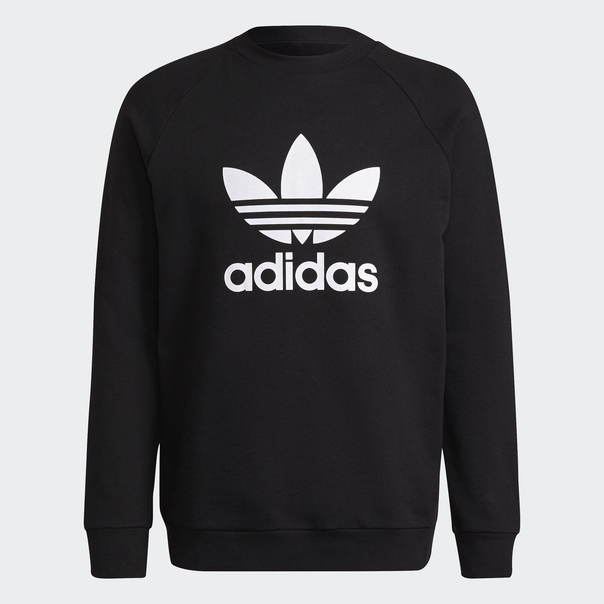 adidas Phong cách sống Áo Sweatshirt Cổ Tròn Ba Lá Classics Adicolor Nam Đen H06651