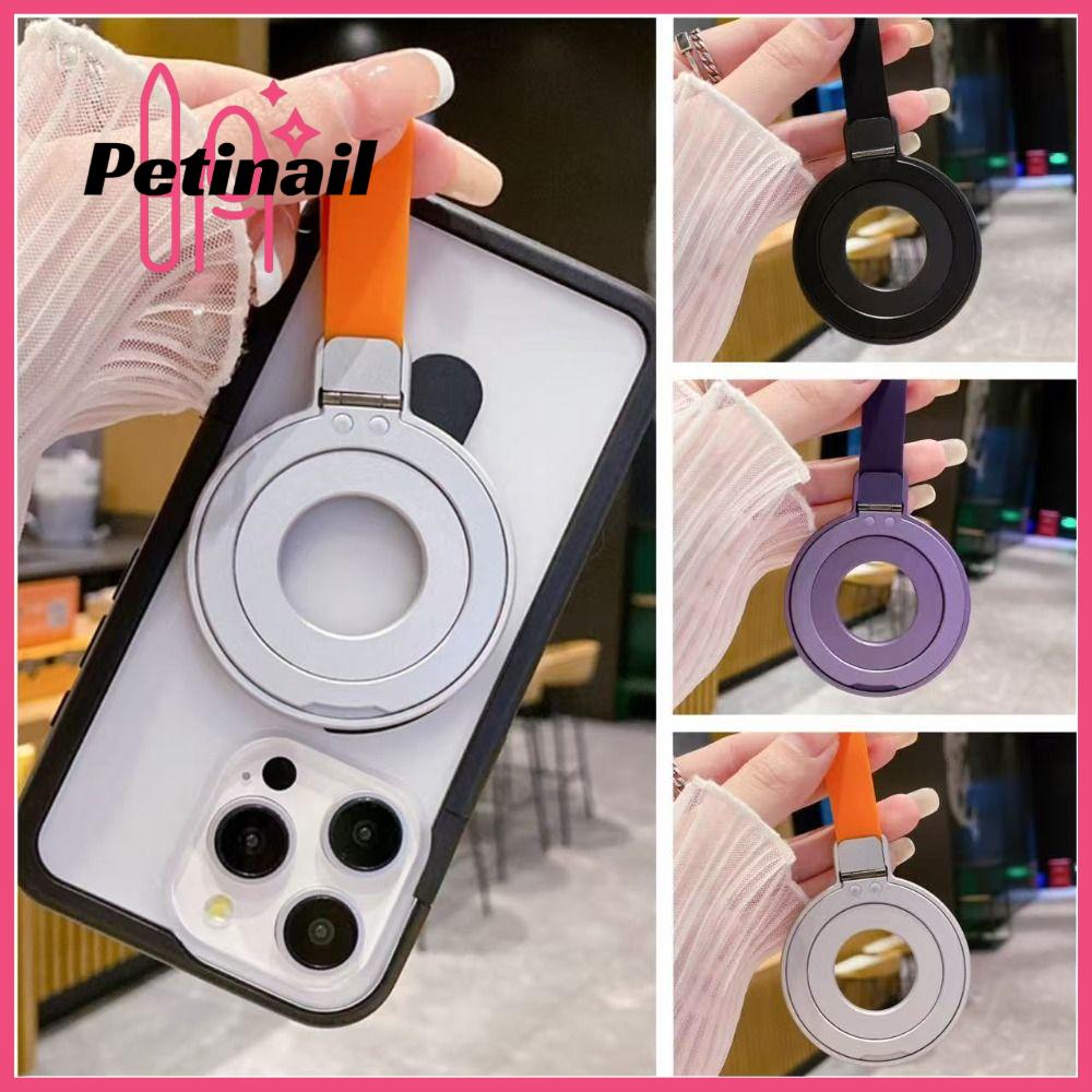 PETINAIL Hợp Giá đỡ điện thoại di động Từ tính mạnh Có dây đeo Giá để bàn Không dán Giá đỡ điện thoại dạng nhẫn Dành cho MagSafe