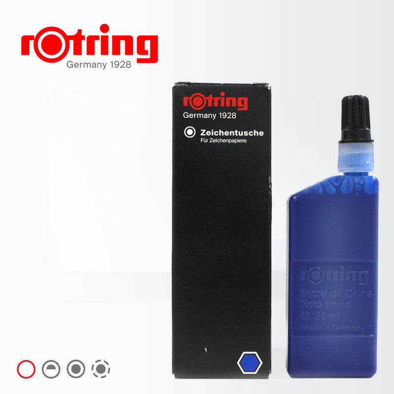 【Stylish】 1 Bottle rOtring Isograph Technical Drawing Pen Liquid Ink 23 ml Black/red/blue High Opaci