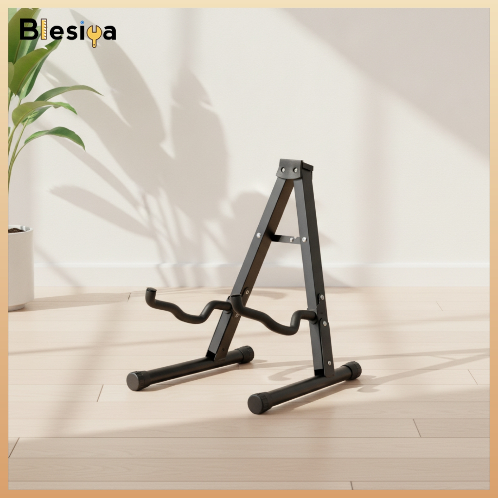 Blesiya Portable A-Shaped Guitar Stand Space-Saving Folding Guitar Stand Heavy Duty Foldable Instrument Holder Long-Lasting for Studio ราคา 680 บาท*ส่งฟรี