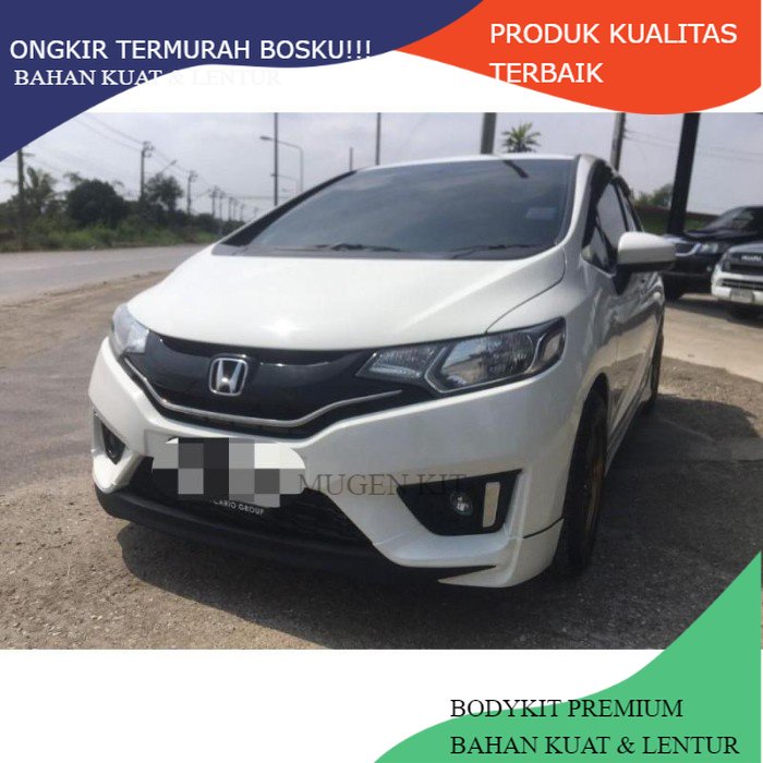 (COD) bodykit honda jazz 2015 2016 2017 mugen Ongkit Murah Termurah kuat-tebal-lentur Grade A Harga 1,325,375 rupiah*Gratis Ongkir