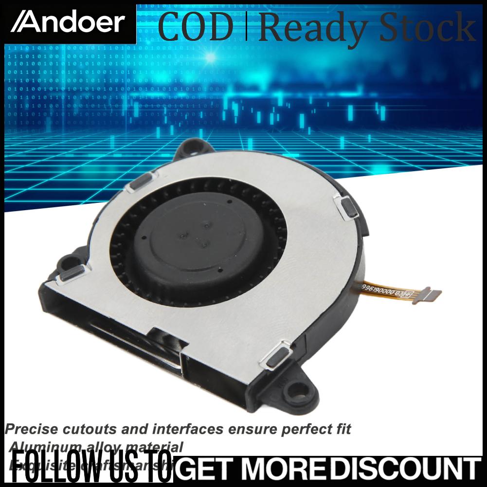 Andoer Quạt làm mát Quạt tản nhiệt nhẹ 8800 vòng/phút DC5V 0 33A Các đường cắt chính xác để bảo trì Giá 187,000 Đồng*Miễn phí vận chuyển
