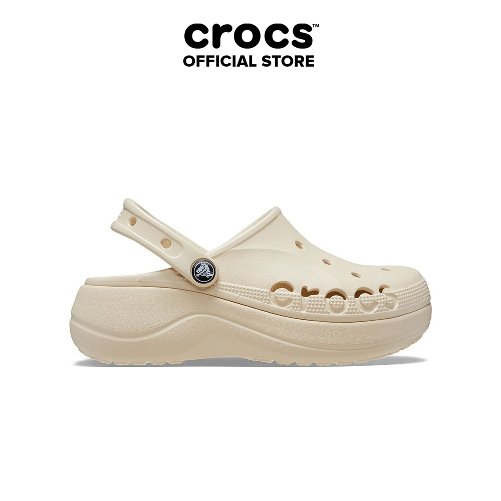 Giày Clog Nữ Crocs Baya Platform Clog - Winter White