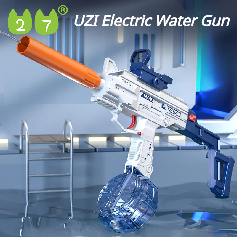 27KIDS ปืนฉีดน้ำอัตโนมัติเต็มรูปแบบของเล่น Electric Blaster Continuous Water Soaker Squirt ความจุขนาดใหญ่เกมน้ำช ปืนฉีดน้ำ ปืนฉีด ราคา 519 บาท*ส่งฟรี