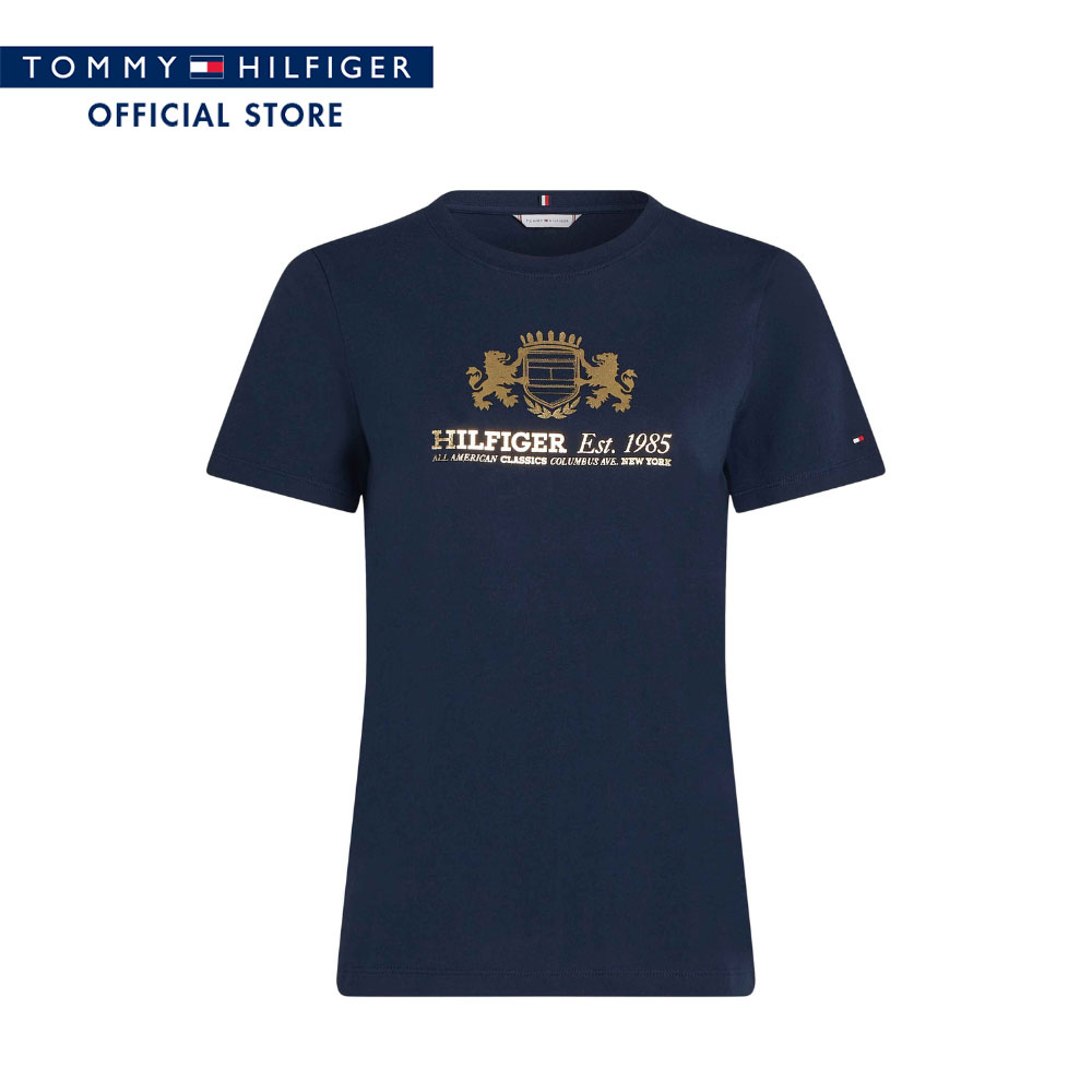Tommy Hilfiger Women Tee Model WW0WW43892 C1G - Blue Slim Fit ราคา 1,881 บาท*ส่งฟรี