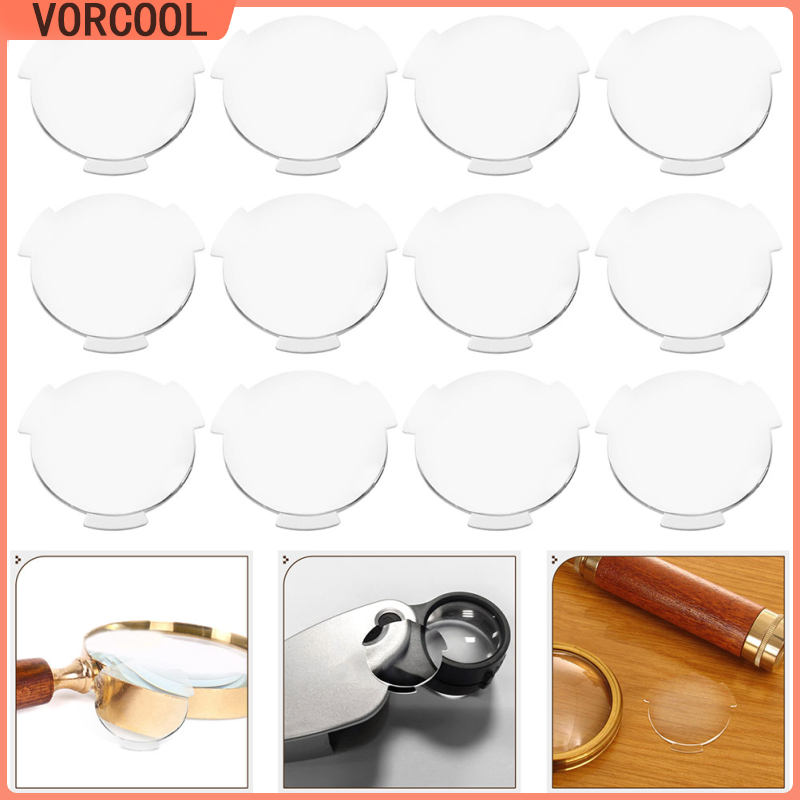 VORCOOL 30 chiếc ống kính VR Ống kính chặn ánh hai mặt lồi Vật tư kính 3D VR Ống kính lồi tròn Kính VR Phần ống kính lồi Ống kính di động Kính VR Ống kính nhựa