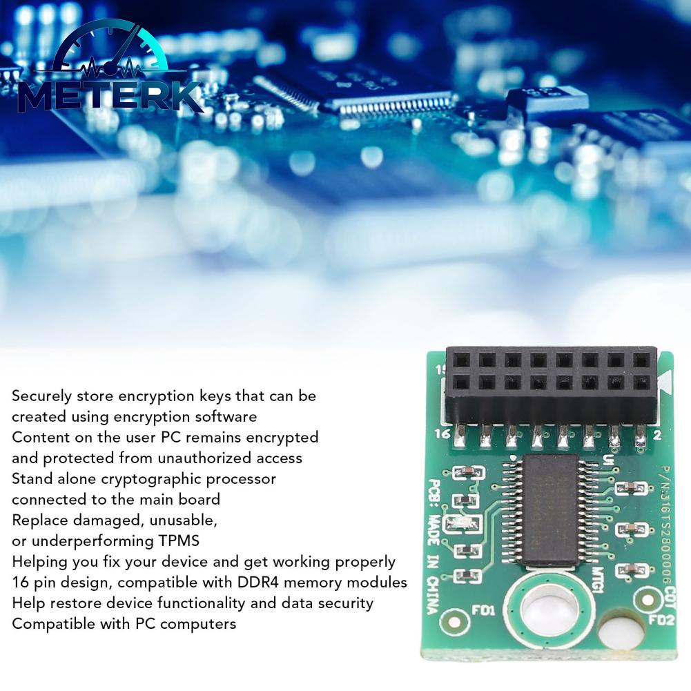 Meterk Mô-đun TPM2.0 Thay thế độc lập Mã hóa giao diện LPC Mô-đun nền tảng đáng tin cậy cho PC Giá 514,000 Đồng*Miễn phí vận chuyển