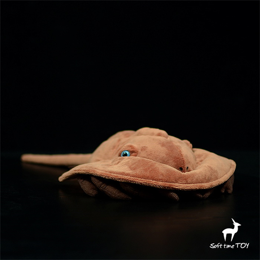 King Crab High Fidelity Anime Cute Plushie Horseshoe Crab Plush Toys Lifelike Animals Simulation Stuffed Doll Kawai Toy Gifts
