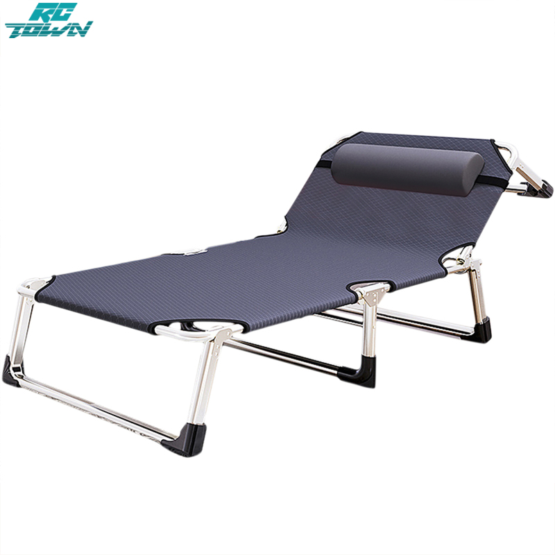 In Stock!!Outdoor Chaise Lounge Chair Folding Recliner Single Seat For Beach Patio Lawn Outdoor Pool Tanning Office Lawn ราคา 3,130 บาท*ส่งฟรี