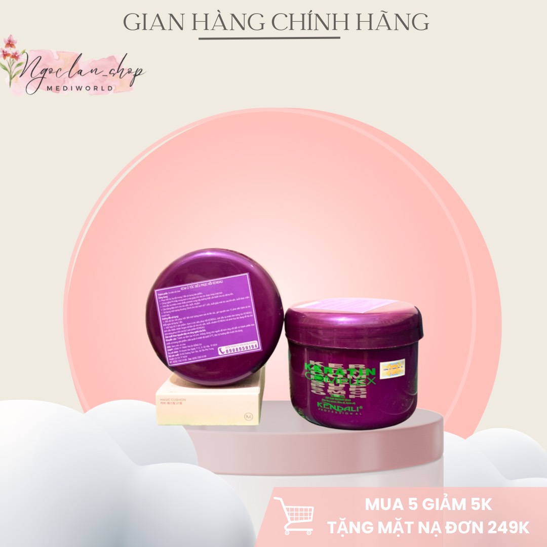 Kem ủ tóc siêu phục hồi kendali keratin 500ml - chính hãng