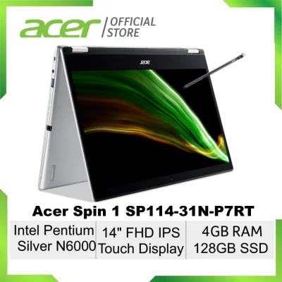 [2021 Model] Acer Spin 1 SP114-31N-P7RT 14 Inches FHD IPS Convertible Touch Screen Laptop with pre-loaded Office 365 Personal (1Year)