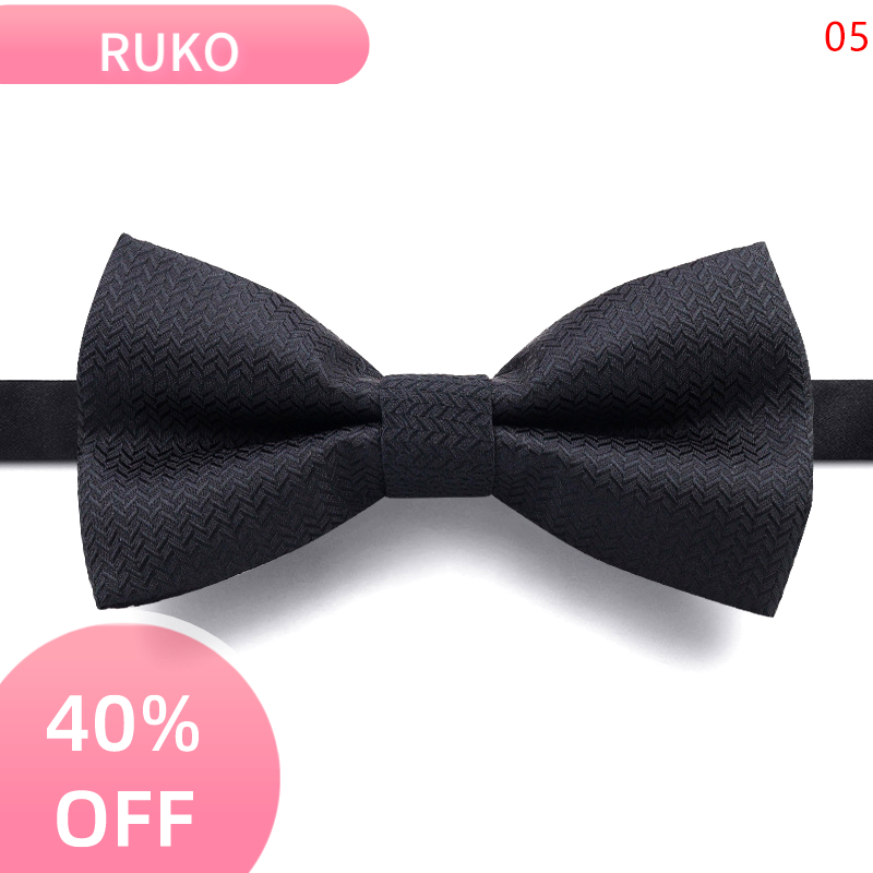 RuKo Người đàn ông quan hệ bướm tiệc cưới nơ đen Bowknot Bowtie Phụ Kiện Kinh doanh Quà Tặng