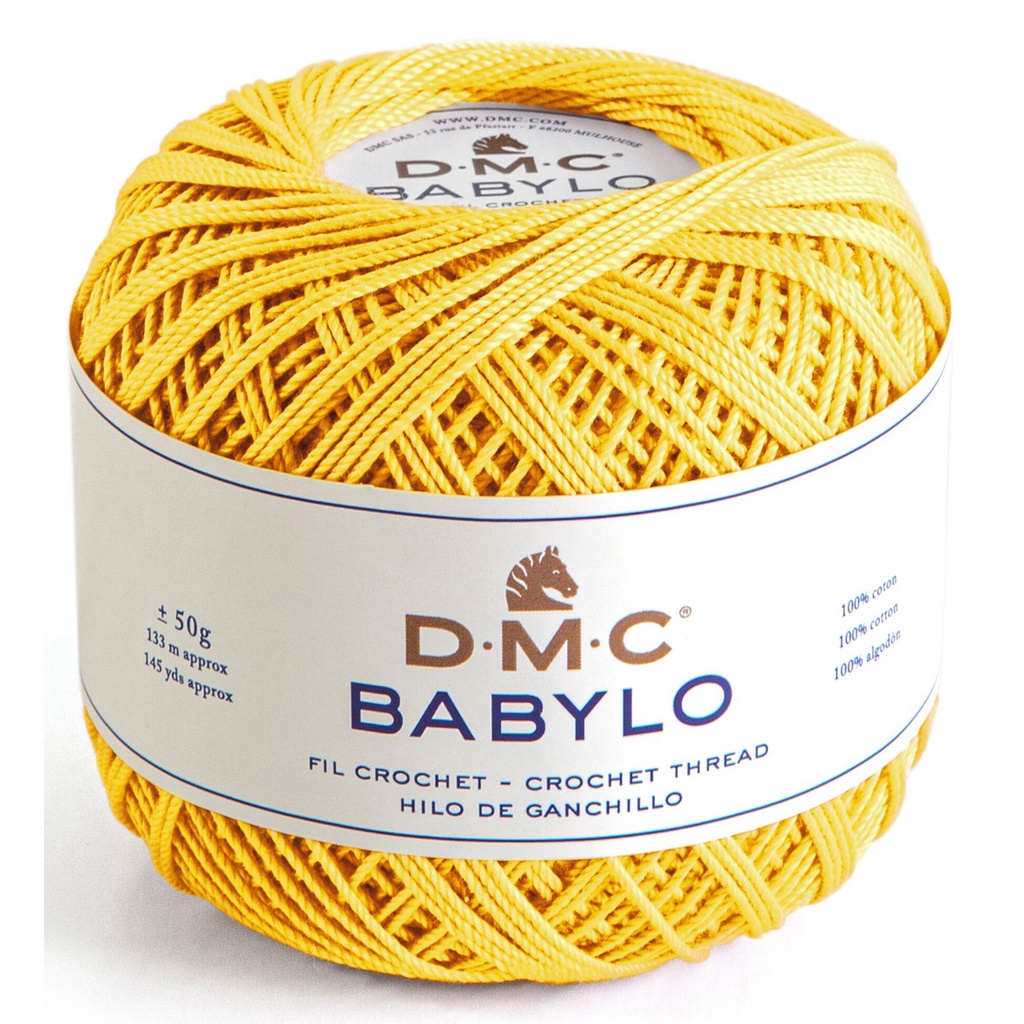 ไหมพรม DMC BABYLO เบอร์ 18 ขนาด 50 กรัม Cotton 100% ดับเบิลเมอร์เซอร์ไรส์ สีเงาสวย ไม่เป็นขุย พร้อมส่ง ถักเสื้อ ถักกระเป๋า