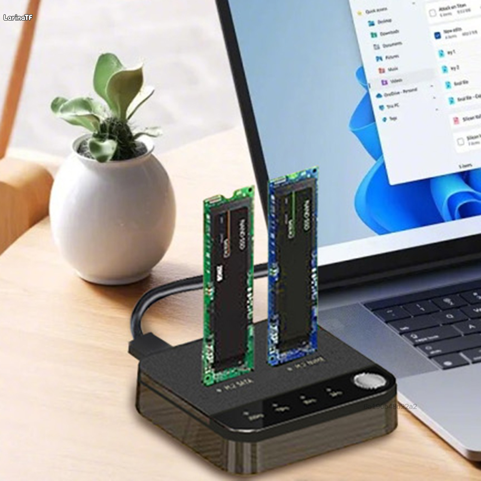 M.2 SATA NVME SSD Duplicator Docking Station ออฟไลน์โคลนการถ่ายโอนข้อมูล USB C ราคา 1,667 บาท*ส่งฟรี