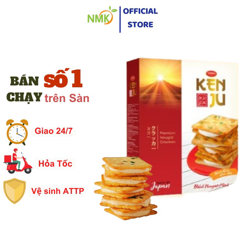 Bánh quy hành nhân kem dẻo Kenju