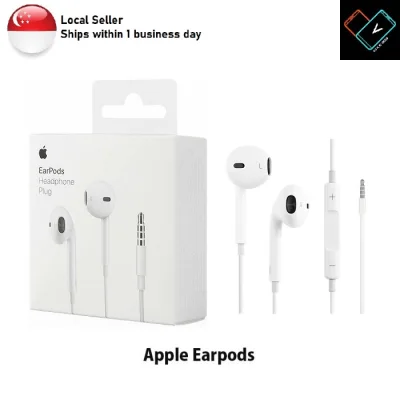 [Local Seller] Original Apple 3.5mm EarPods Earpiece Earphones for iPhone iPad iOS Devices Retail Packaging