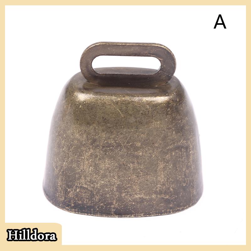[Hilldora] Chuông đồng vật nuôi chuông móc kim loại chuông lớn sắc nét bò ngựa cừu chăn thả - 3