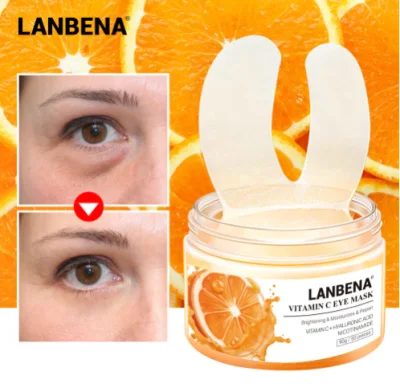 LANBENA Vitamin C Eye Mask 50 sheets Eye Patches Serum Remove Eye Bag Eye Lines Improve Dark Circle