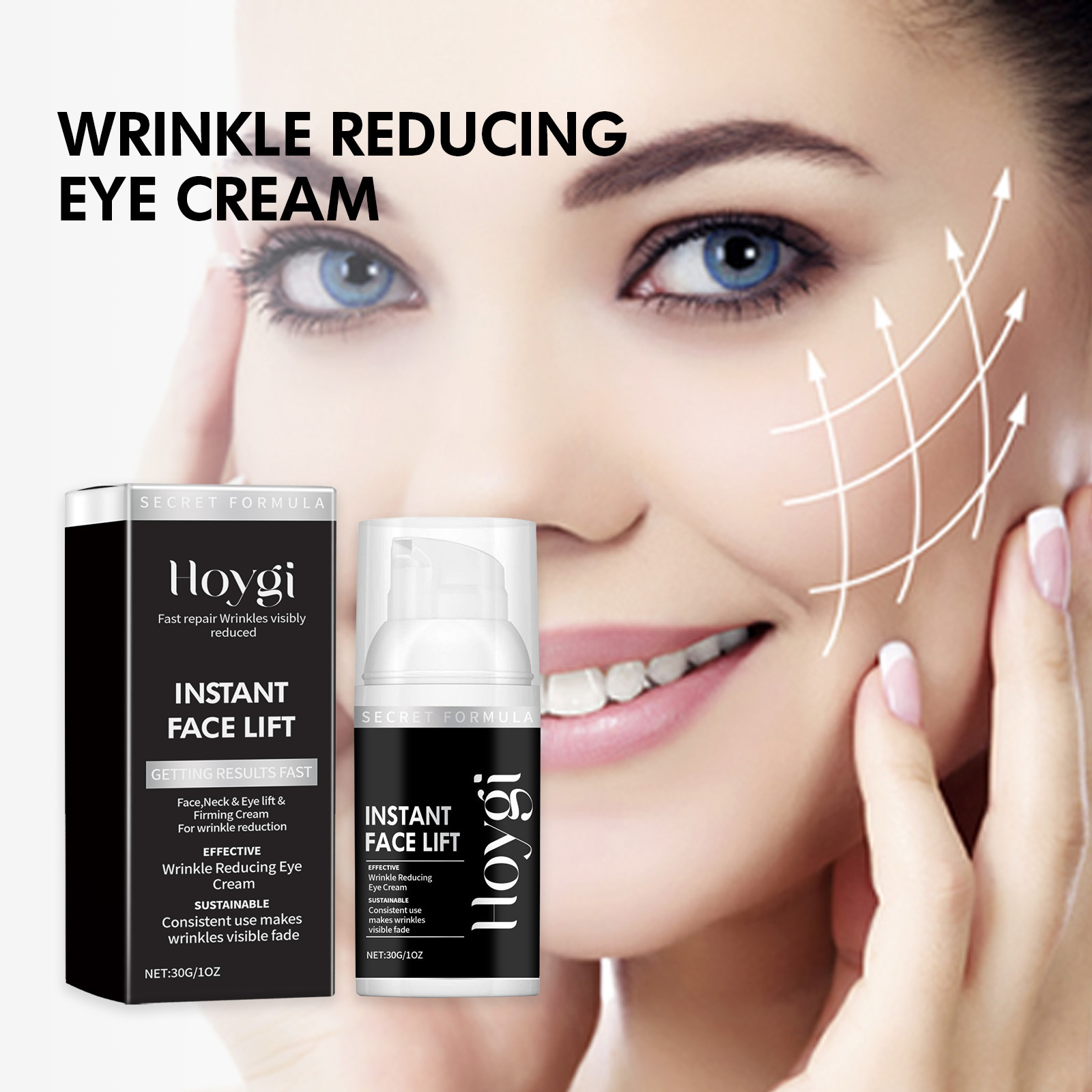 Hoyi Fading Wrinkle Eye Cream Hydrating Moisturizing And Nourishing Firming Skin Around Eyes Even Br