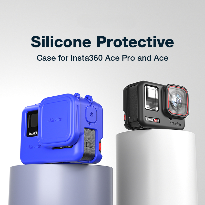 Đối với insta 360 Ace Pro Bìa bảo vệ Silicone Solf trường hợp chống sốc có thể giặt hộp camera cho 360 ACE phụ kiện chuyên nghiệp