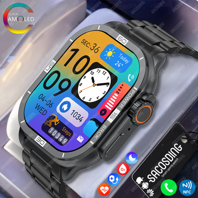 Bluetooth Call Smart Watch For Women Men Amloed Watches Men Sports Fitness Tracker Heart Rate Smartwatch For Android IOS Xiaomi ราคา 6,402 บาท*ส่งฟรี