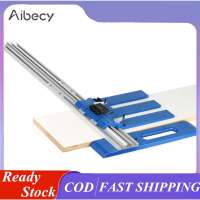 Aibecy hướng dẫn cưa tròn đường ray Hướng dẫn cắt chế biến gỗ đường ray kỹ thuật bằng hợp kim nhôm nhựa đa chức năng hướng dẫn cưa 0-65cm điều chỉnh phạm vi cắt hướng dẫn cưa theo dõi