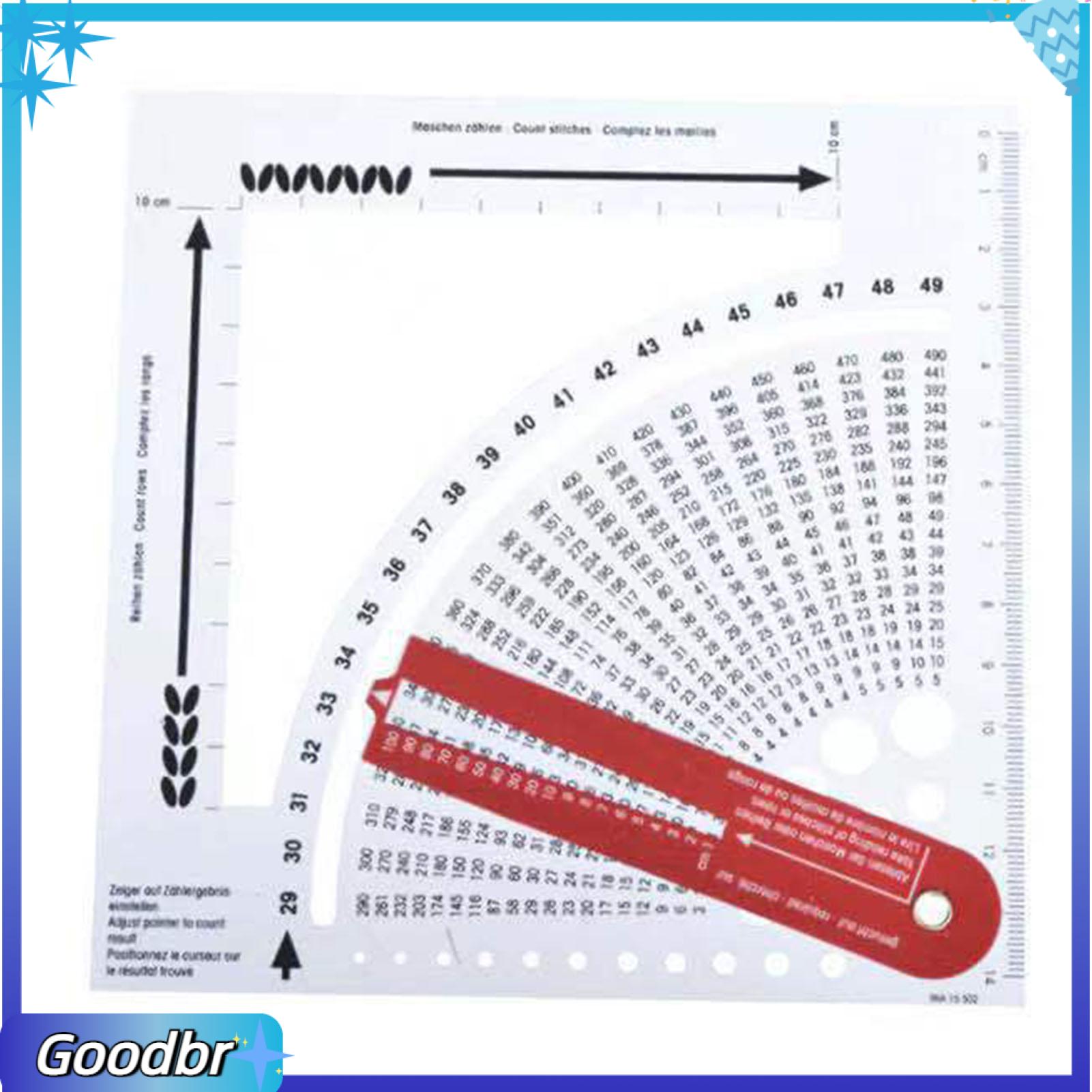 Goodbro sợi số lượng máy tính Quilting thước đo đa chức năng đan công cụ chuyển đổi đo cho crocheting Quilting Yêu thích