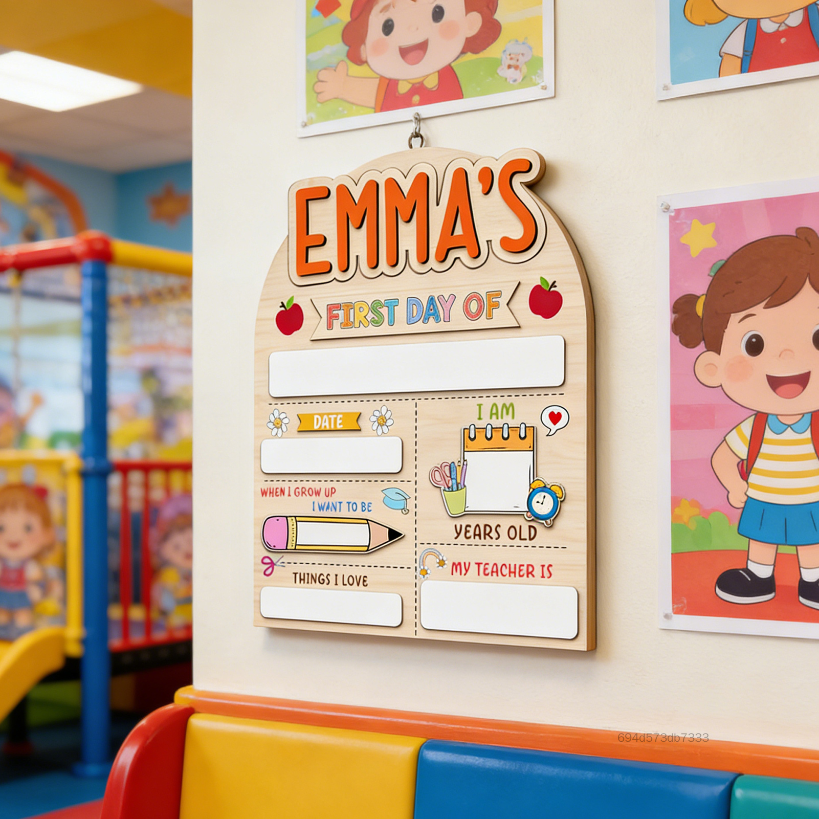 Dấu hiệu Back To School được cá nhân hóa Chất liệu tự nhiên Xyloid cho Ngày đầu tiên Chụp ảnh Prop StarAll SA-VN - Thương hiệu StarALL Giá 136,000 Đồng*Miễn phí vận chuyển