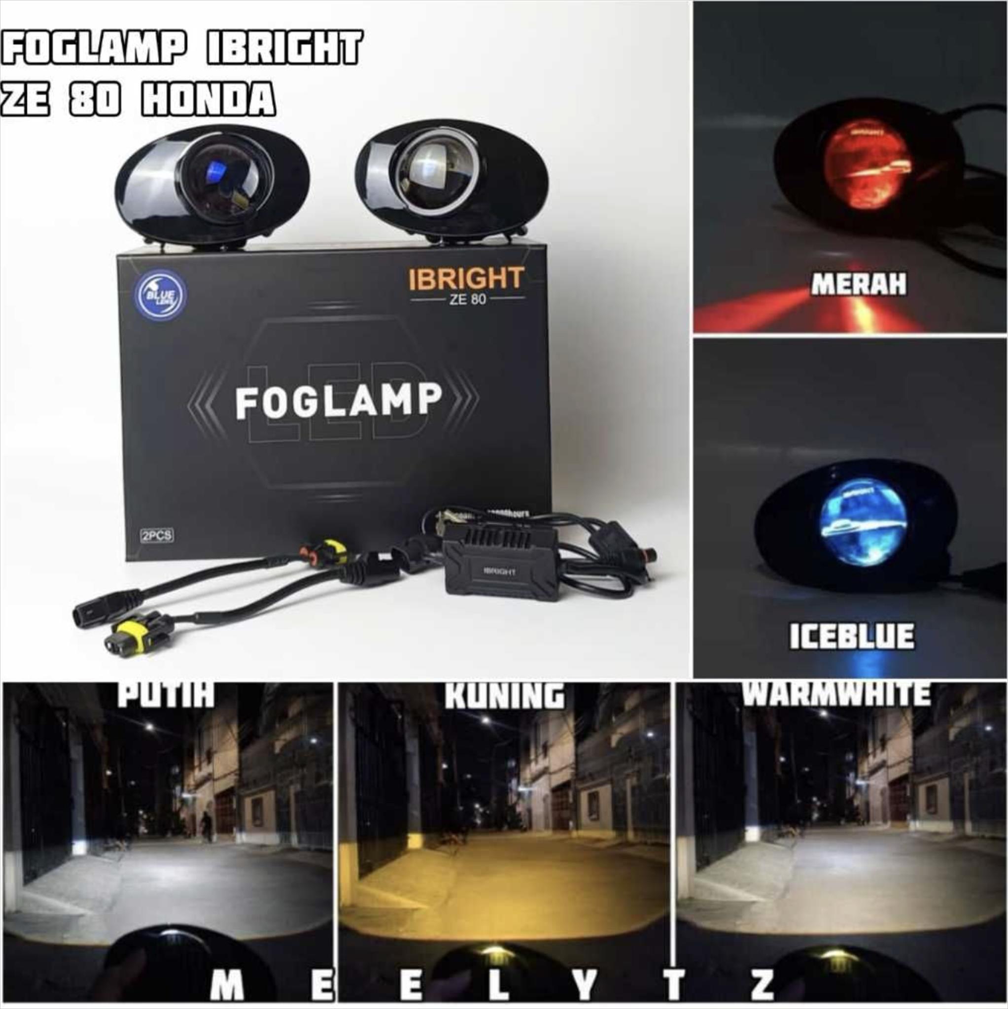 IBRIGHT ZE 80 - Foglamp 2inc Honda&Toyota Blue Lens Harga 695,000 rupiah*Gratis Ongkir