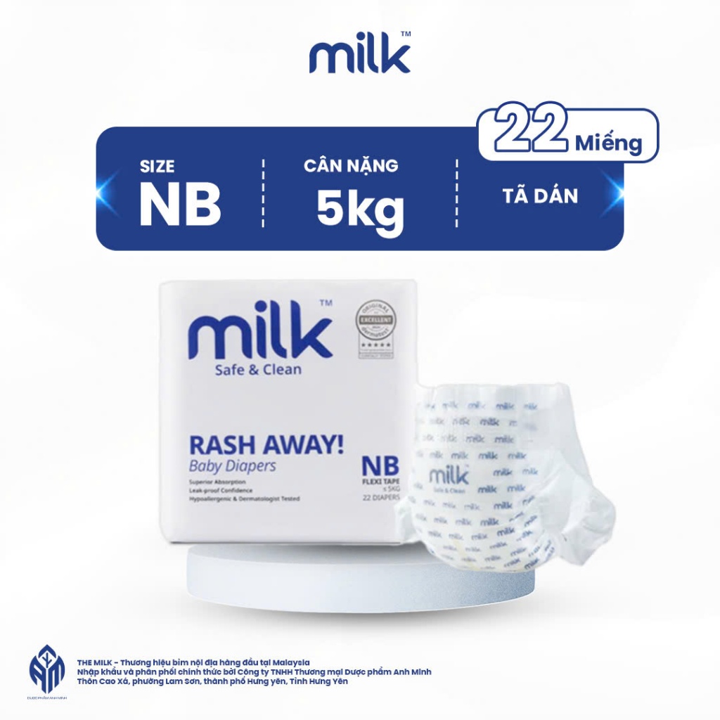 Milk Domestic Malaysian Vegan Diapers Premium Super Absorbent, Super Soft, Safe for Babies-Mc886 - 4
