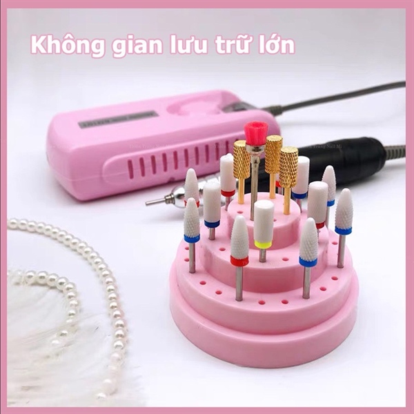 Hộp tròn đựng đầu mài móng
