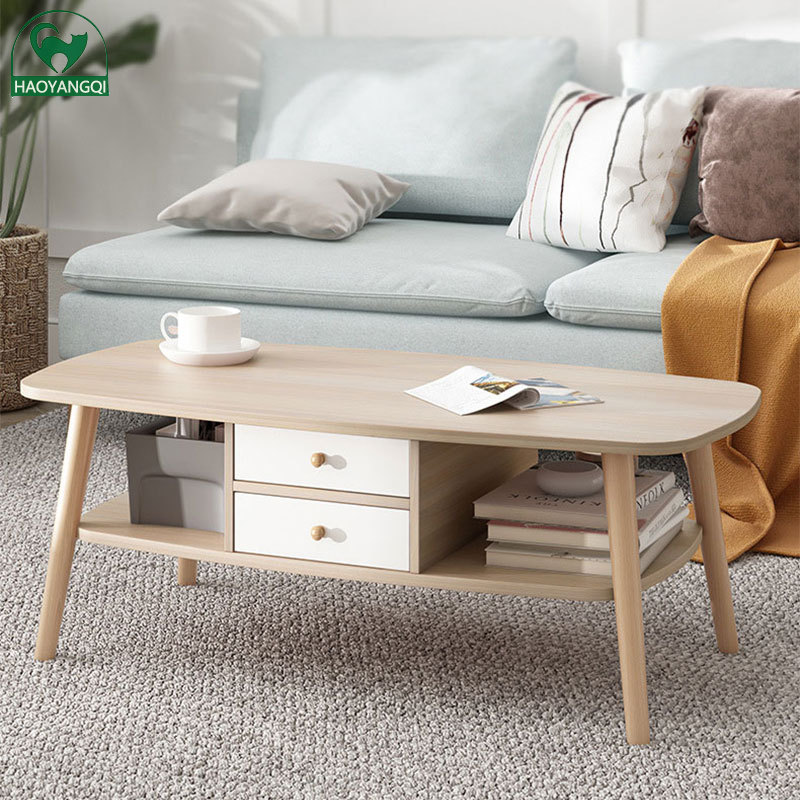 Coffee table small apartment living room simple modern mini coffee table Japanese style rental house bedroom sofa side coffee table