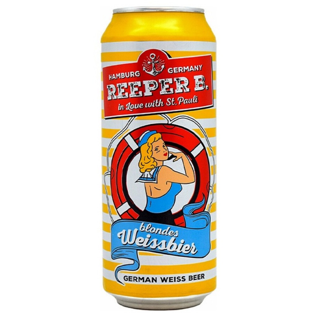 Bia Reeper B Weissbier 5.4% - nhập khẩu Đức - 1 lon 500ml