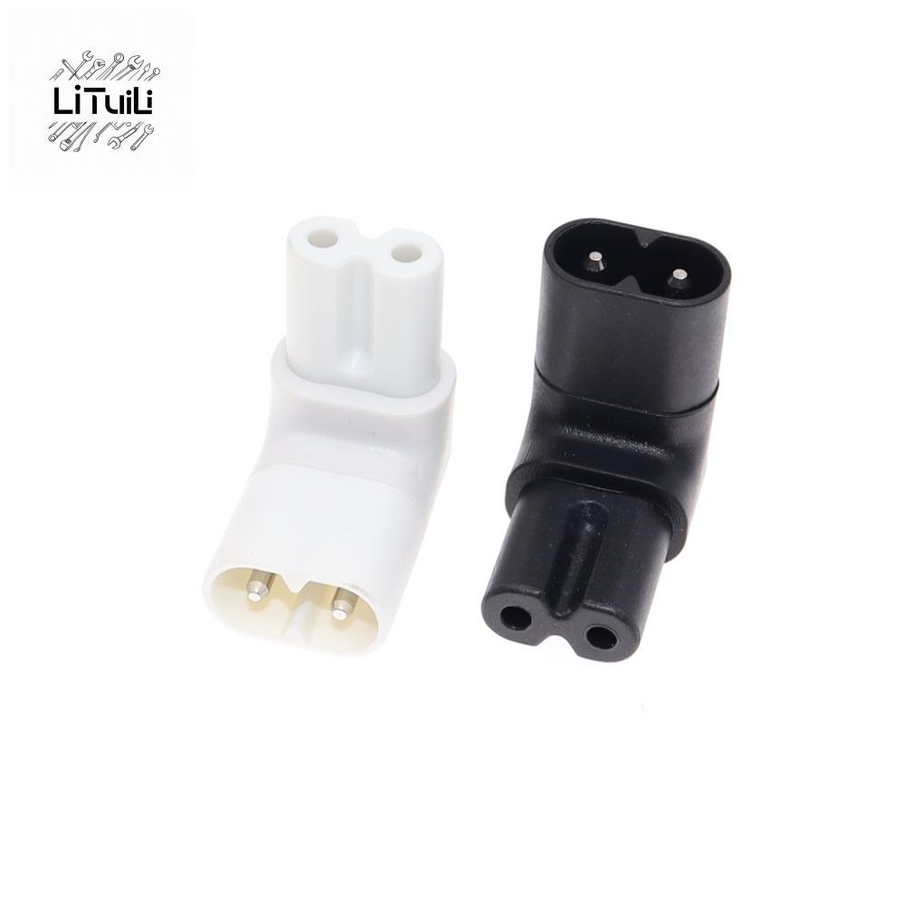 LITUILI Lên góc Đuôi tám ký tự 2 chân Góc phải Nam C8 C7 nữ Cái sang đực Bộ chuyển đổi nguồn AC C7 cái sang c8 đực Phích cắm chuyển đổi Bộ chuyển đổi nguồn AC