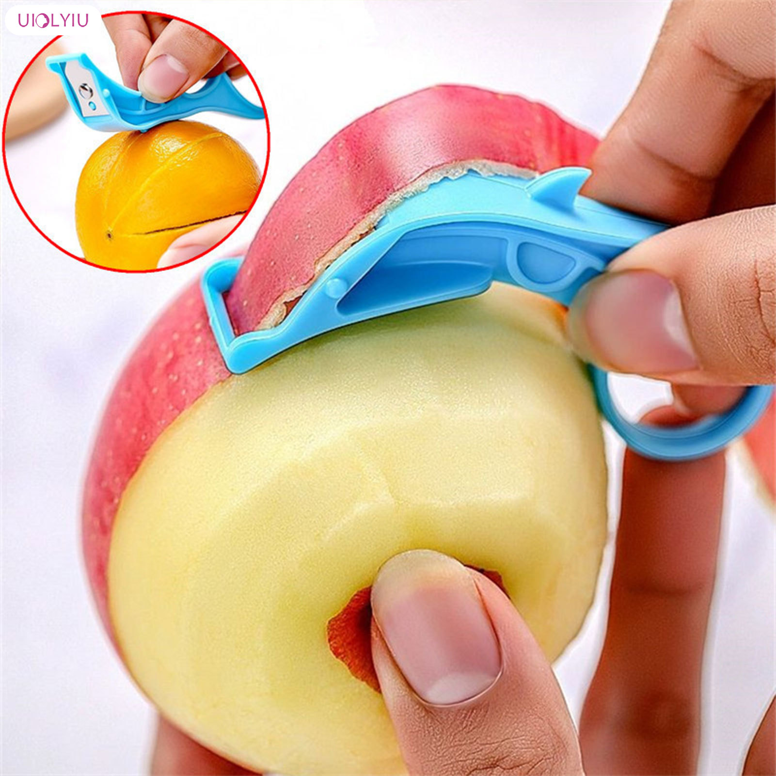 Uiolyiu thép không gỉ Rau peelers xách tay nhanh chóng và linh hoạt Peeler lưỡi bén cho tiệc dã ngoại cắm trại ngoài trời